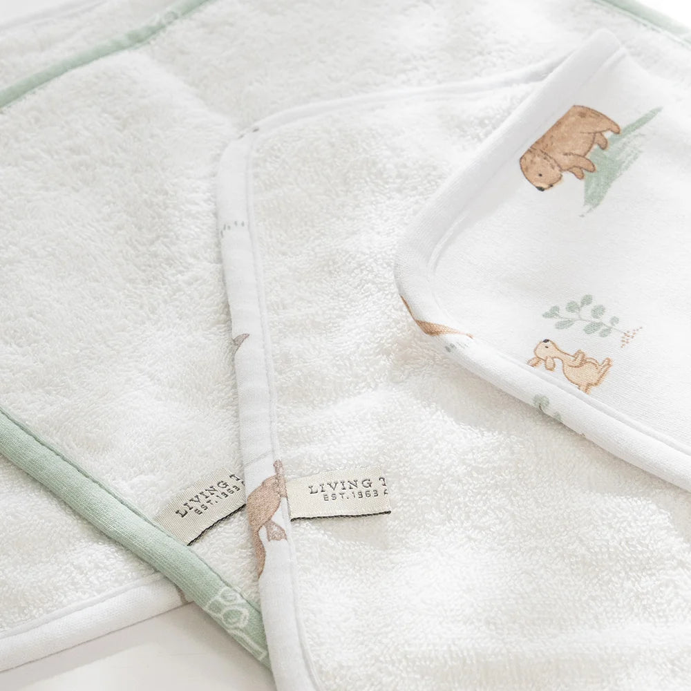 3 Pack Organic Washcloths - Australiana