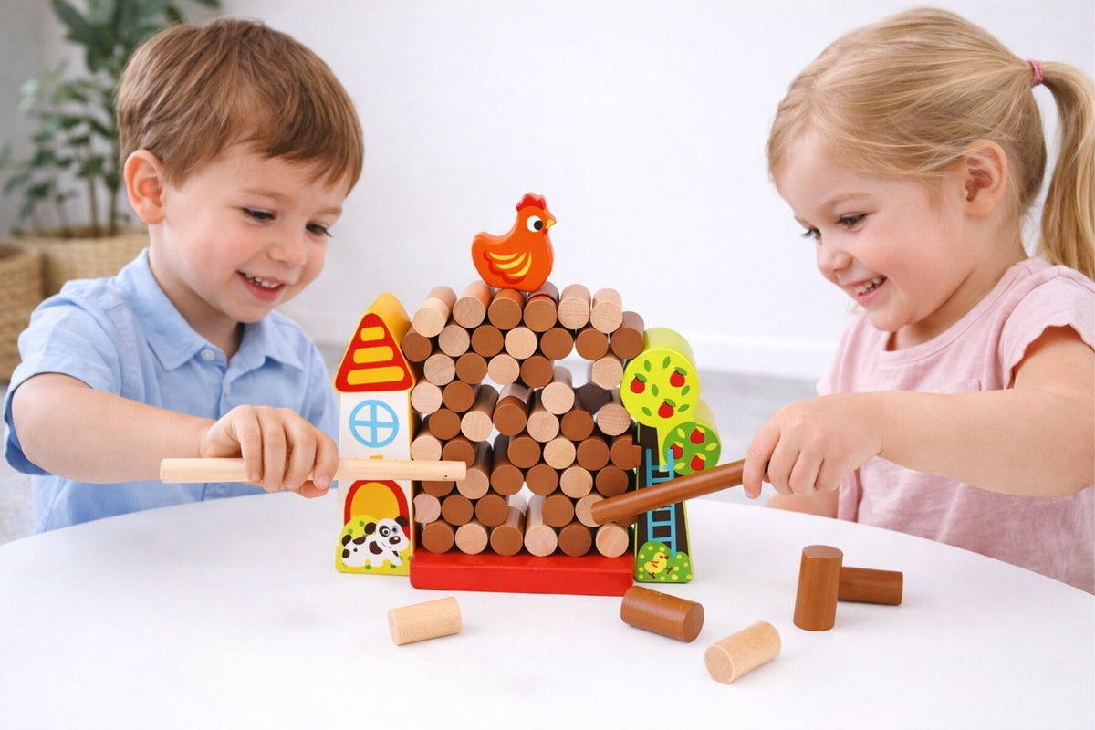 Chicken Drop Block Game