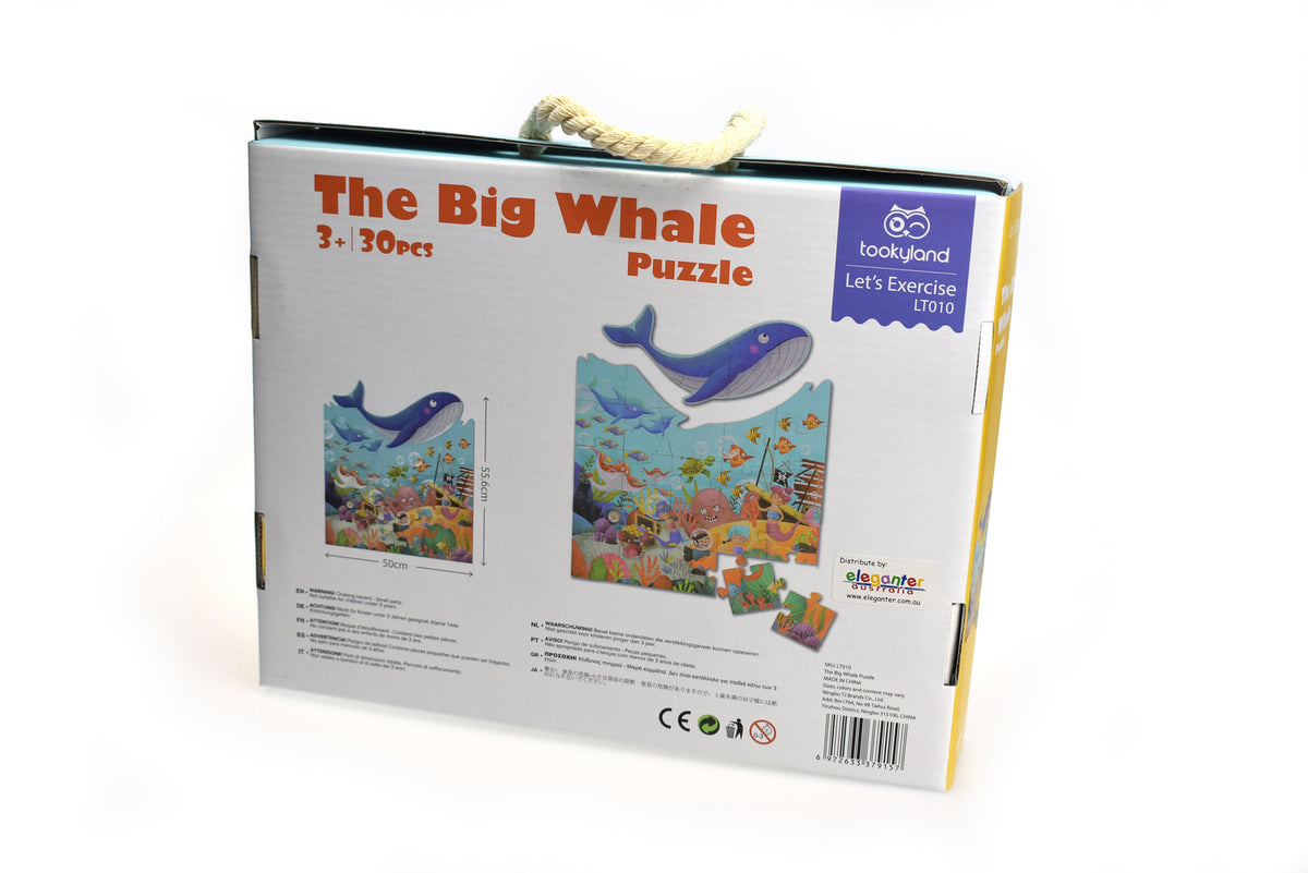 The Big Whale Floor Puzzle - 30 Pieces