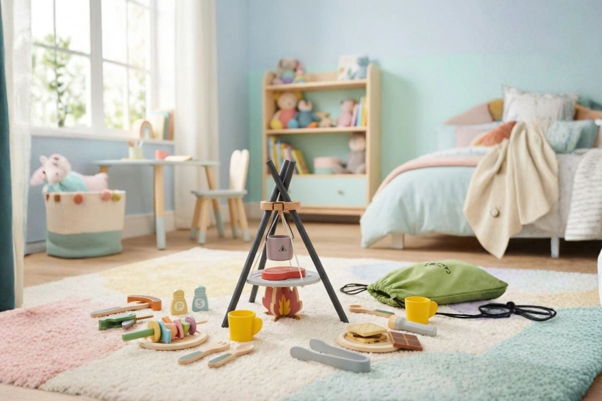 Wooden Camping Cooking Set