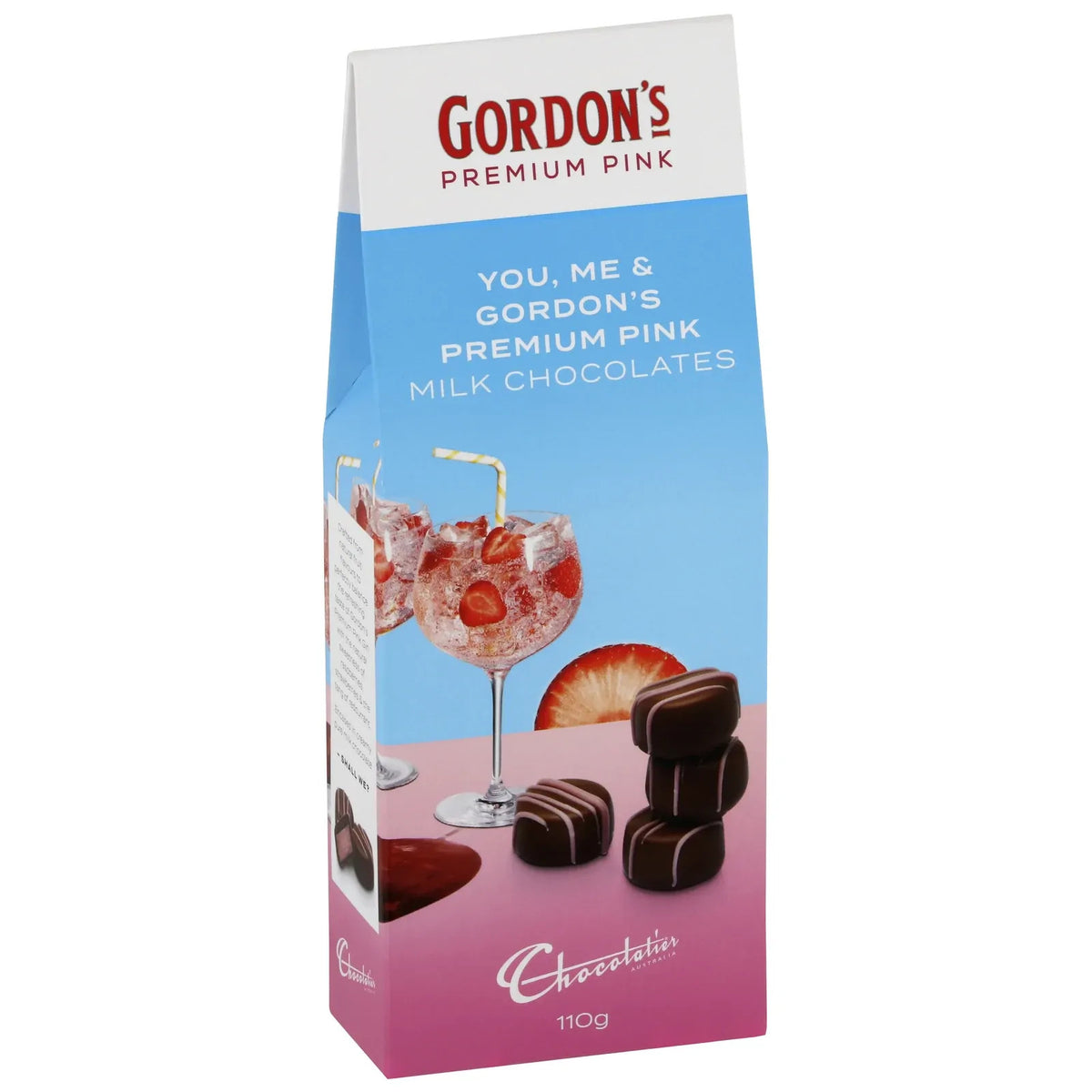 Chocolatier Gordon's Pink Gin Milk Chocolate Liqueur Truffles 110g