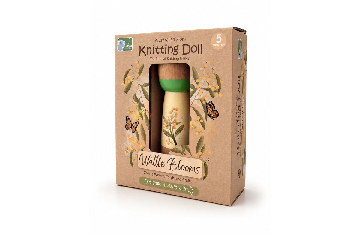 Australian Flora Knitting Doll
