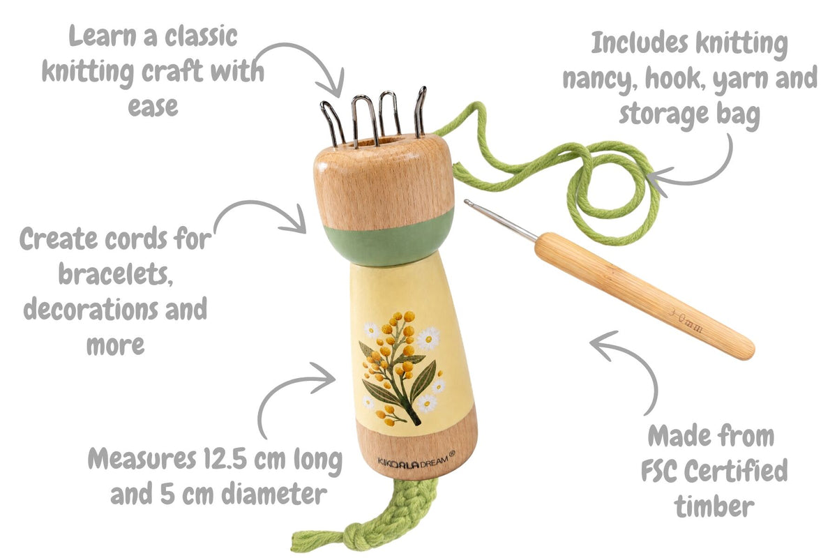 Australian Flora Knitting Doll