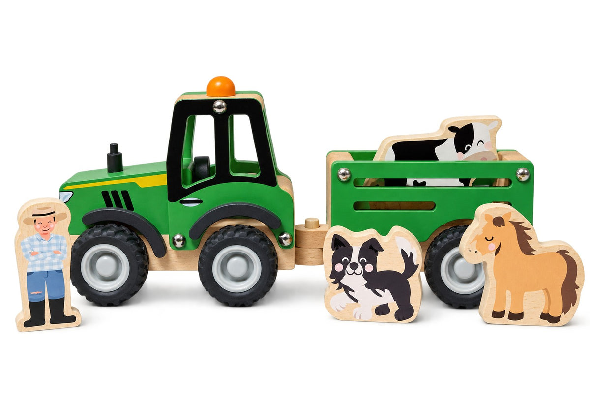 Bush Buddies Farm Tractor with Animals