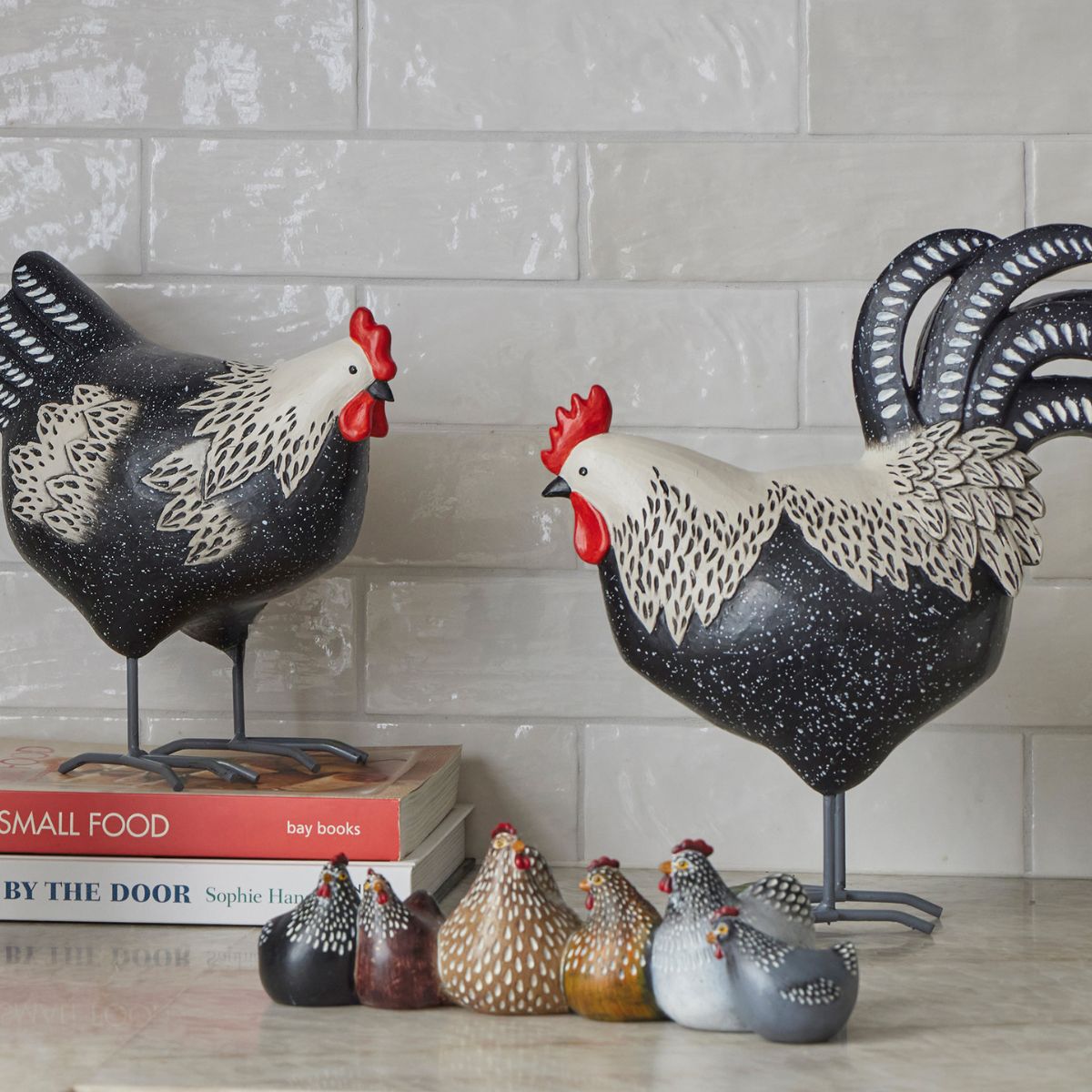 Broody Chicken Sculpture
