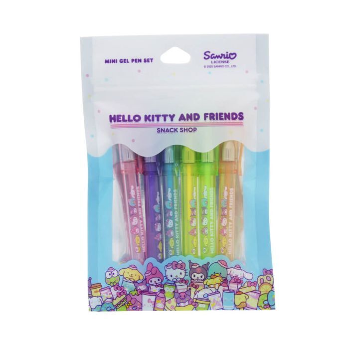 Hello Kitty Snack Shop Mini Gel Pen Set