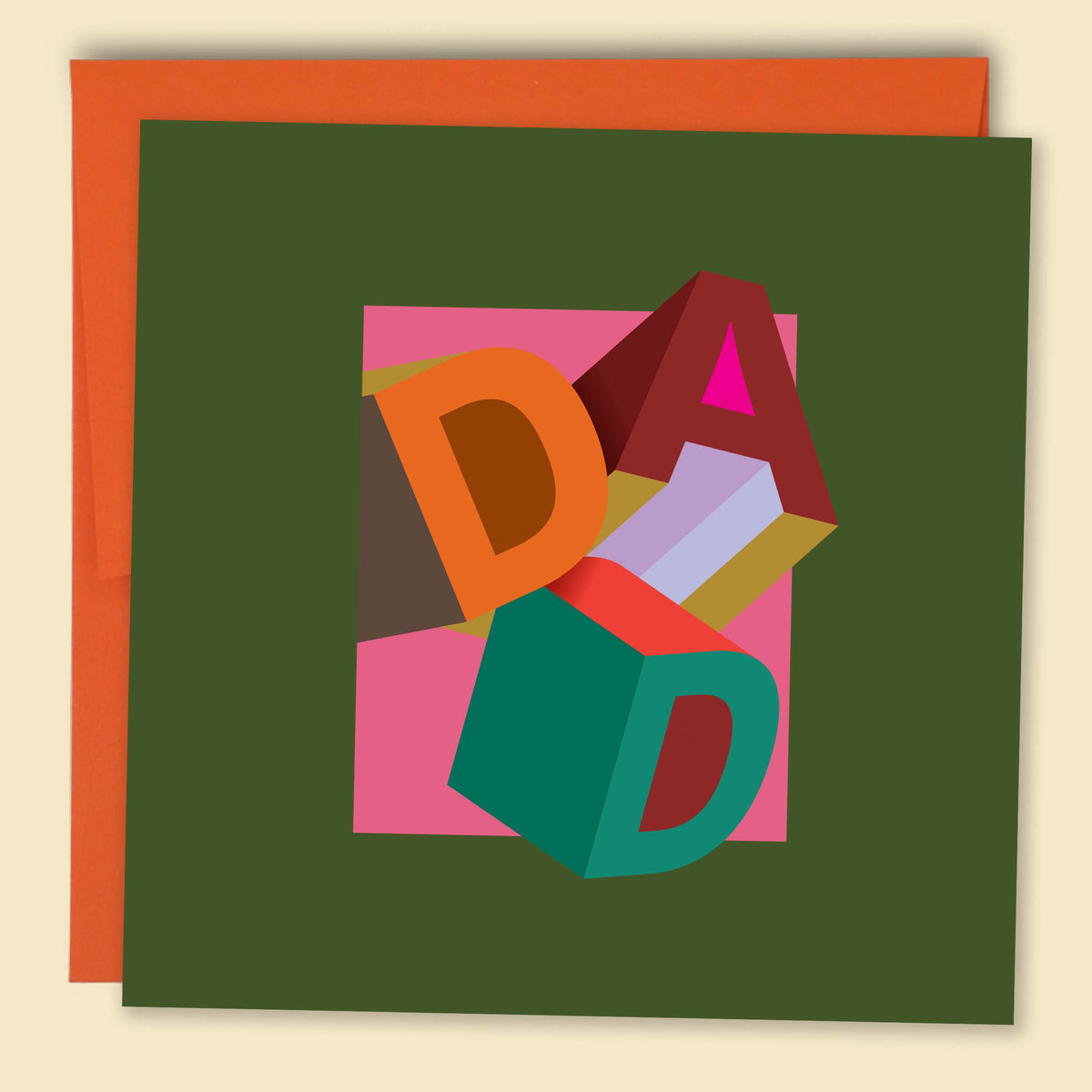 Papernest Dimensional Dad Green Card
