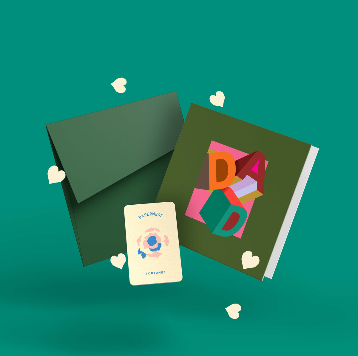 Papernest Dimensional Dad Green Card