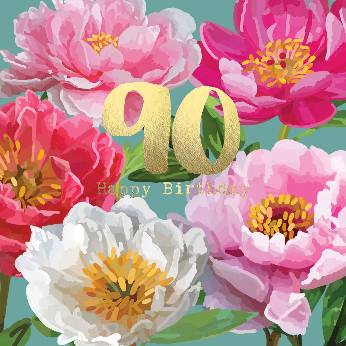 Sarah Kelleher Peonies Card PN020