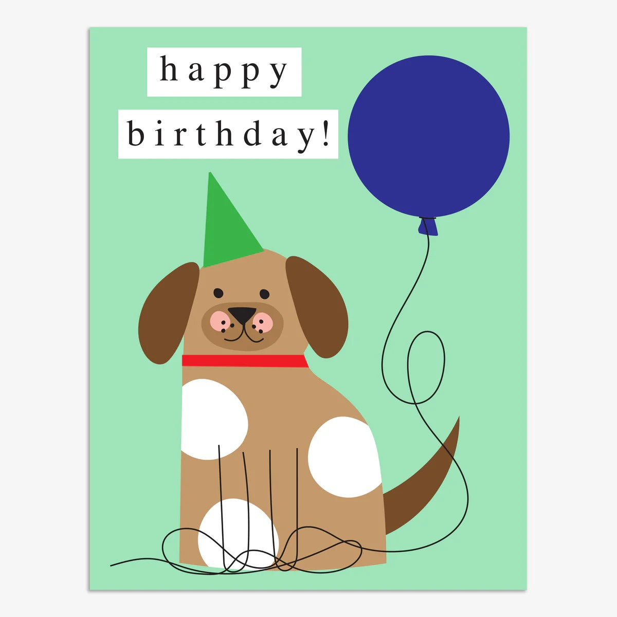 Think of Me Happy Birthday Puppy Card (Boop!)