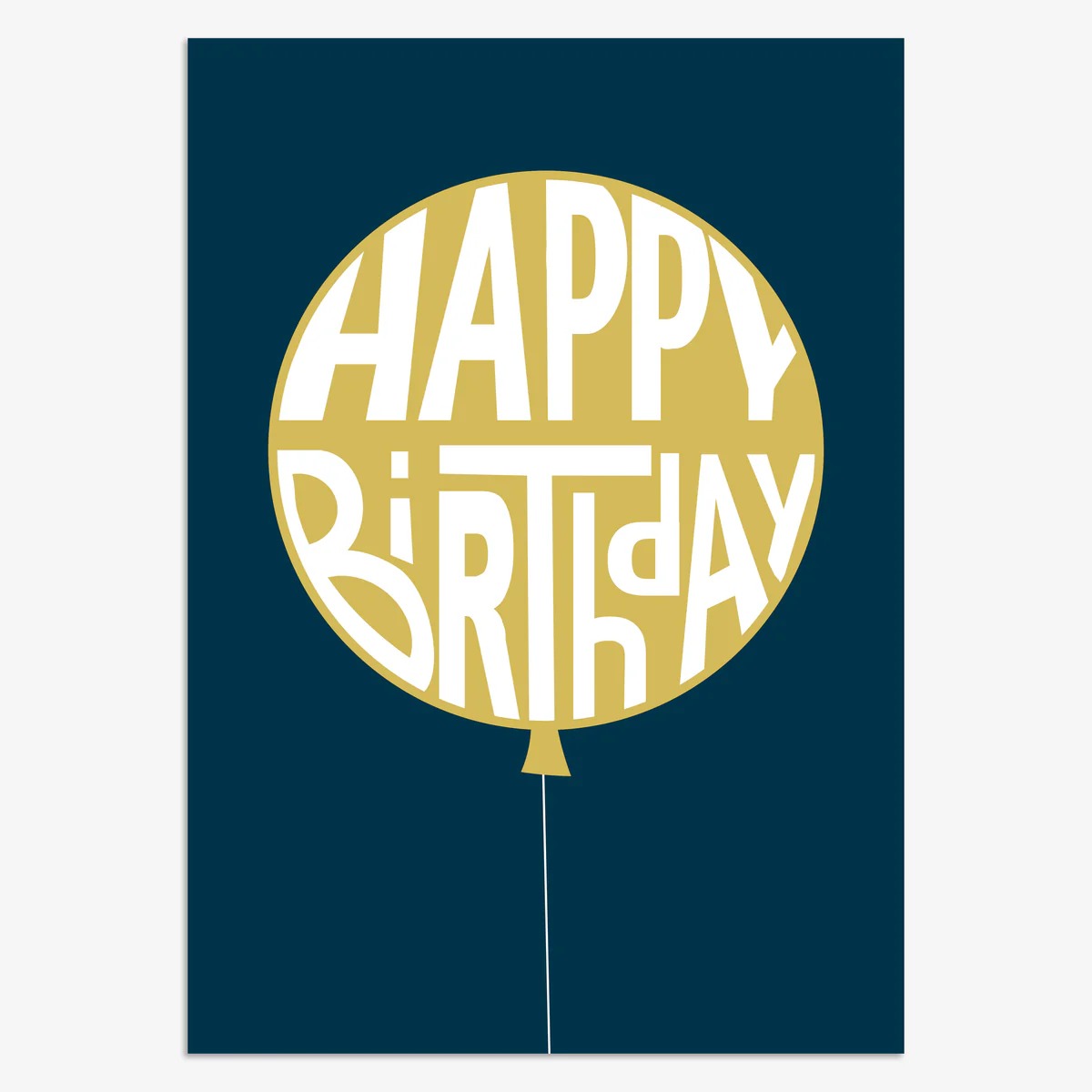 Think of Me Happy Birthday Balloon Card (Howl)