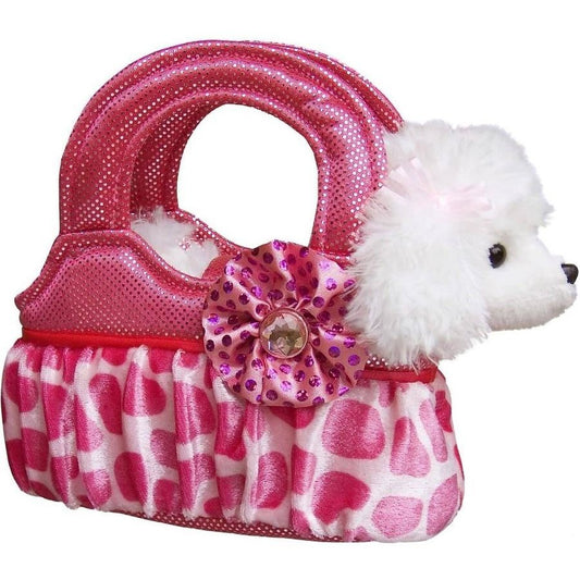Poodle in Pink Leopard Bag Fancy Pal