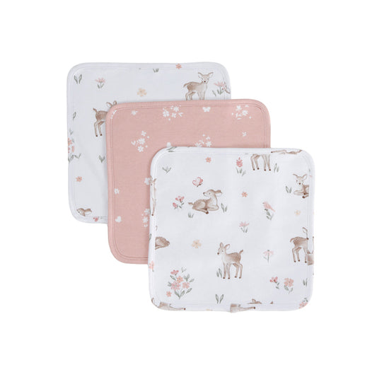 3 Pack Organic Wash Cloths - Fawn Fables
