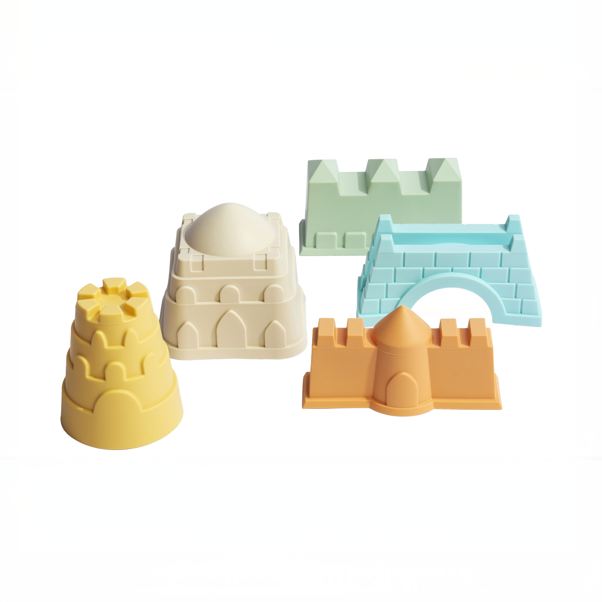Silicone Sand Castle Moulds - Multi