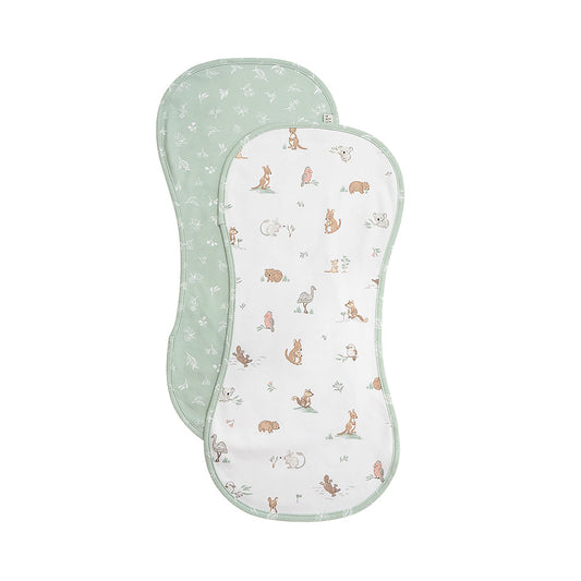 2pk Burp Cloths - Australiana