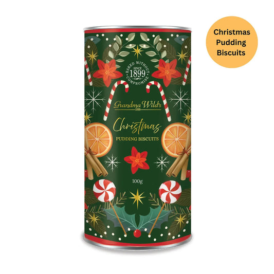 Grandma Wild's Candycane Christmas Pudding Tube 100g