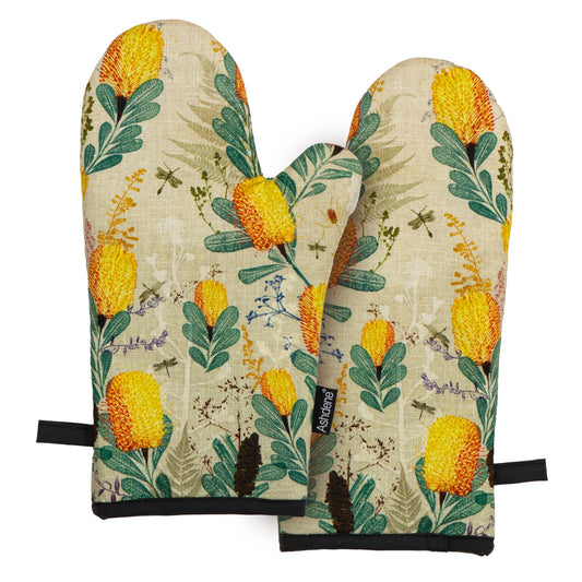 Ashdene Golden Banksia 2pk Oven Mitt