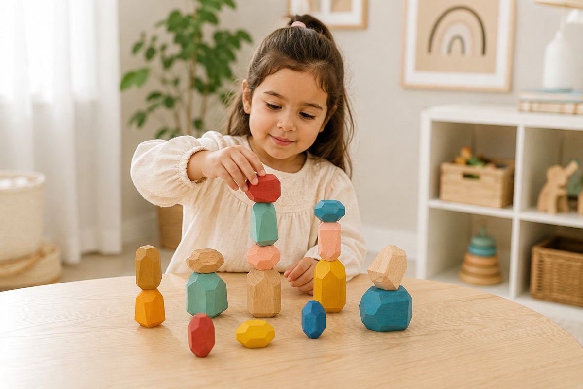 Wooden Stacking Stones