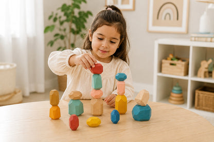 Wooden Stacking Stones