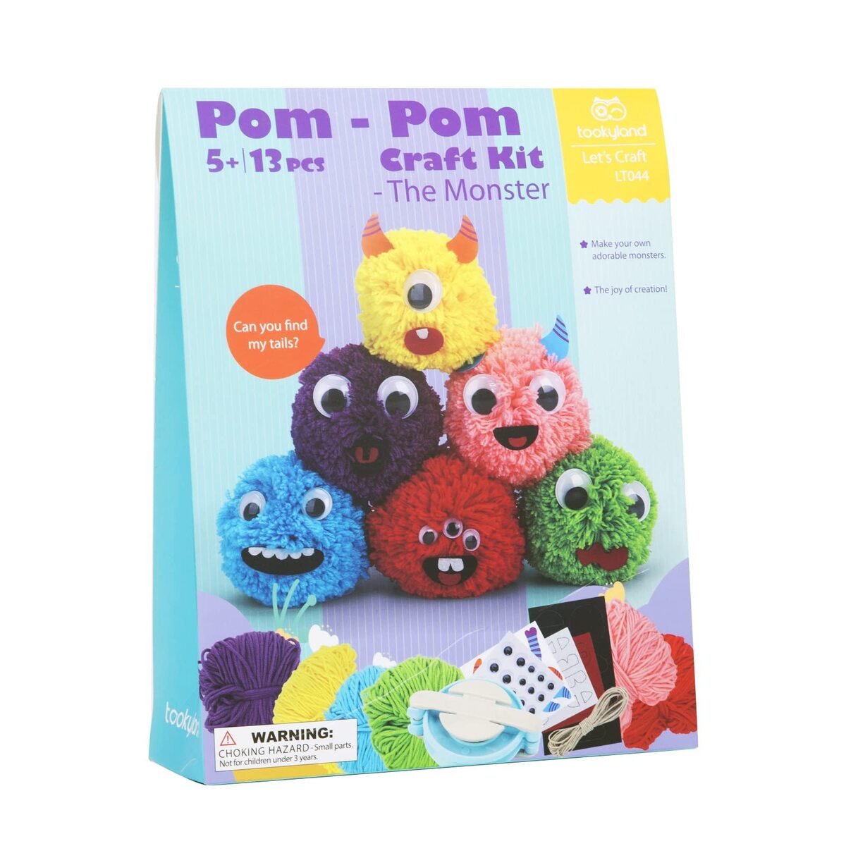 Pom Pom Monster Craft Kit