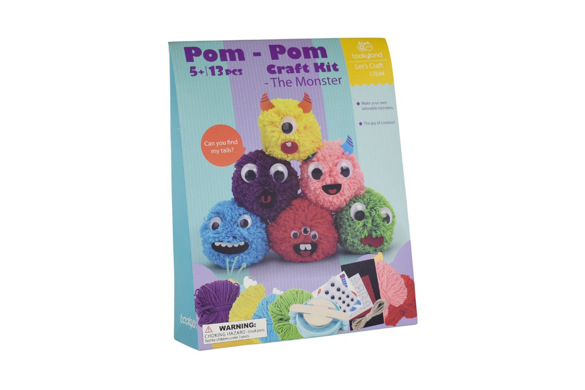 Pom Pom Monster Craft Kit