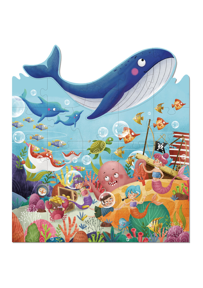 The Big Whale Floor Puzzle - 30 Pieces