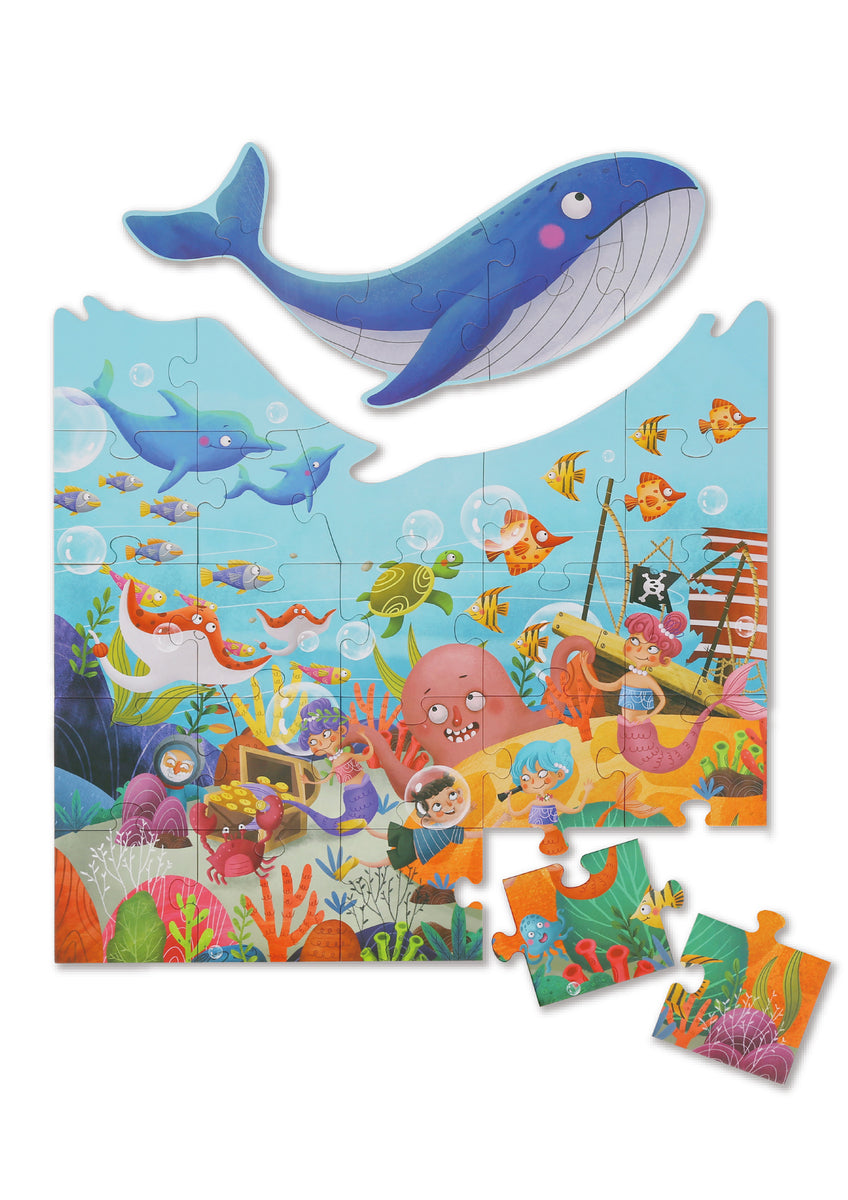 The Big Whale Floor Puzzle - 30 Pieces
