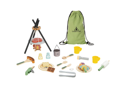 Wooden Camping Cooking Set