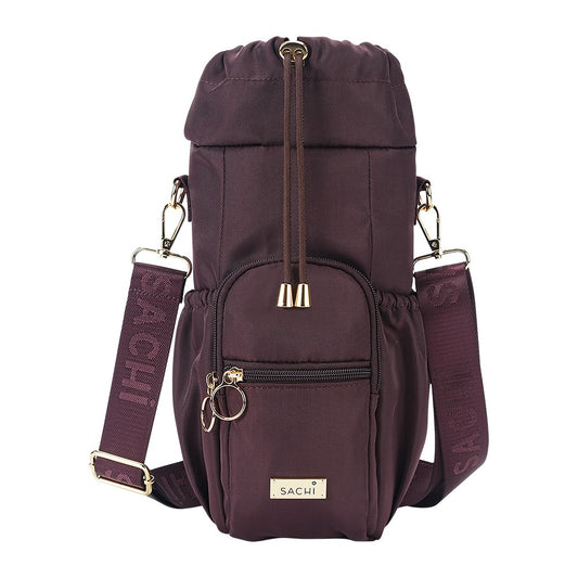 Sachi Crossbody Insulated Bottle Bag - Bordeaux
