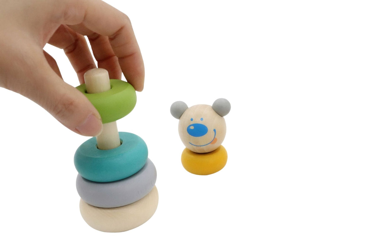 Wooden Bear Stacking Toy