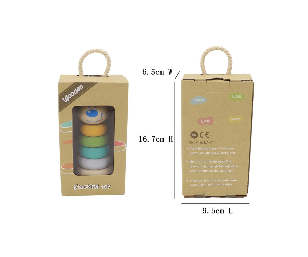 Wooden Bear Stacking Toy