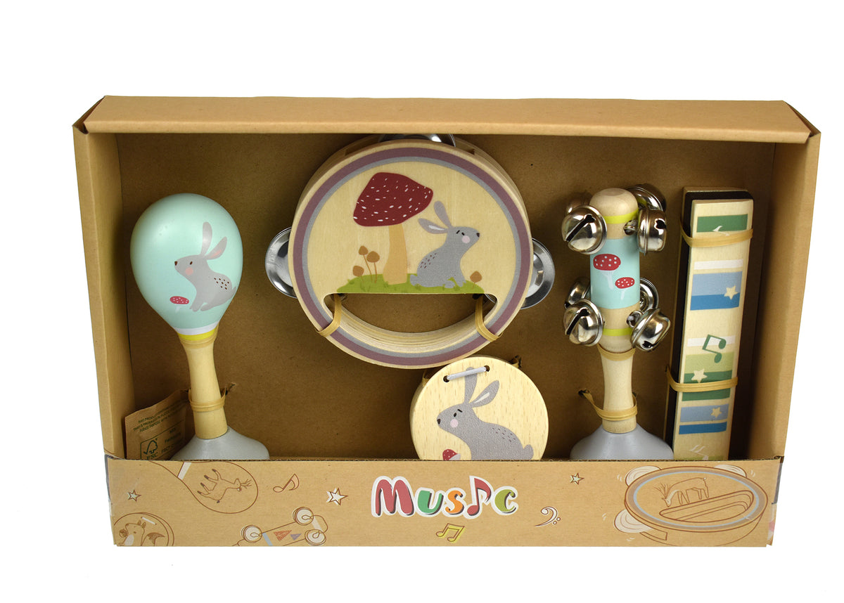 Woodland Wooden 5 Piece Music Set