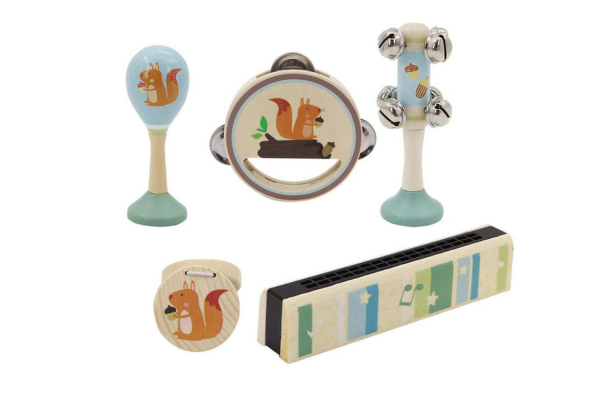 Woodland Wooden 5 Piece Music Set