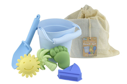 6pc Silicone Beach Set - Blue Sundae