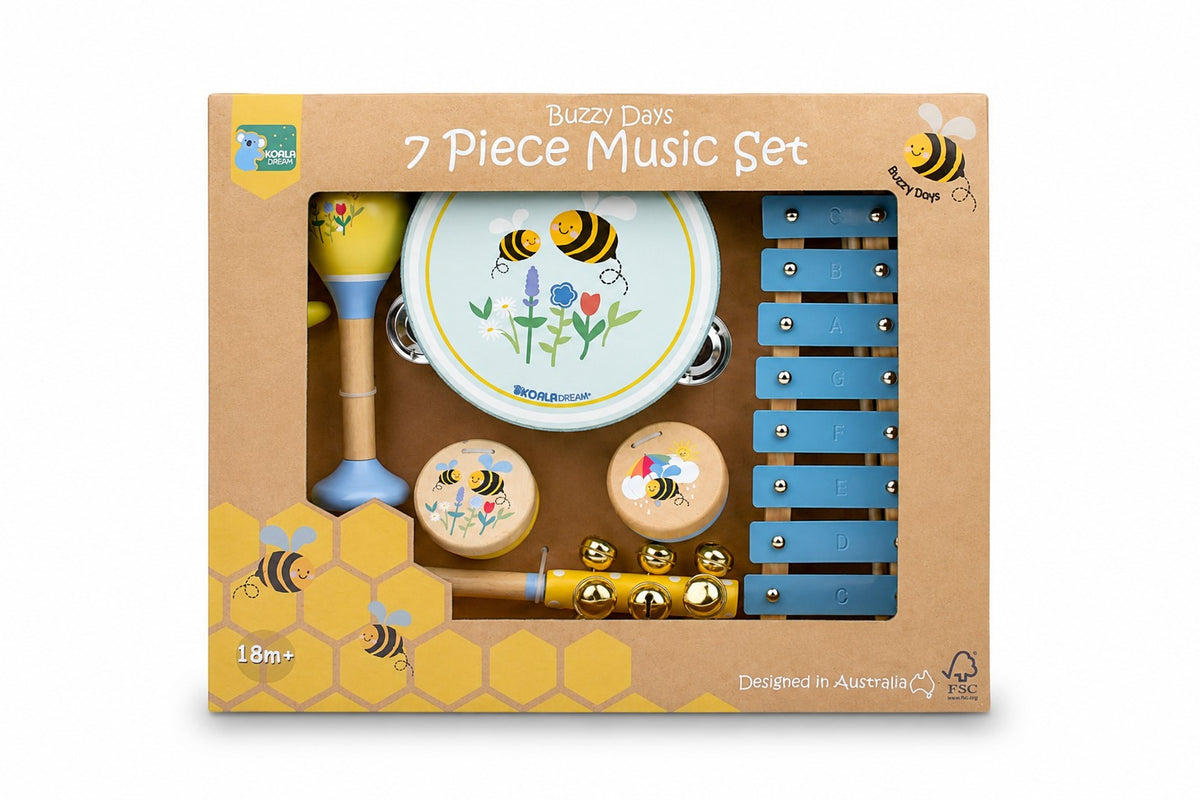 Buzzy Days 7 Piece Musical Set