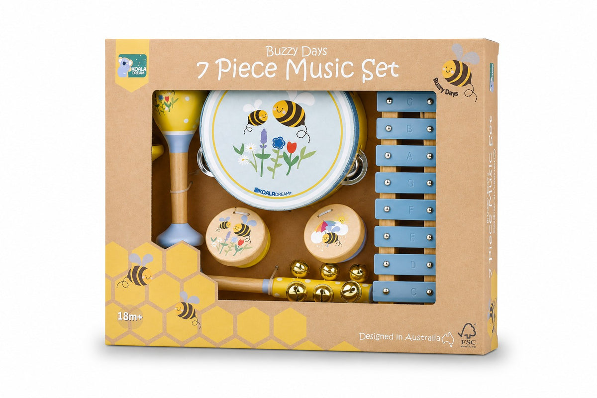 Buzzy Days 7 Piece Musical Set