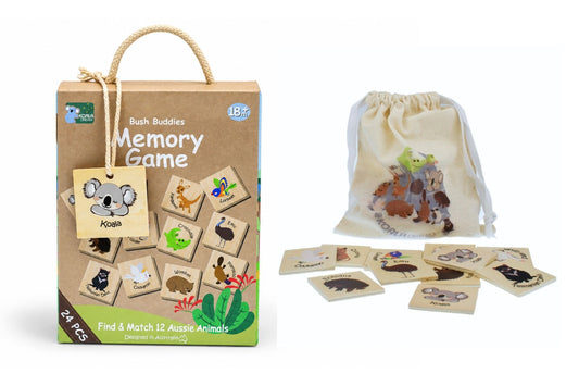 Bush Buddies Wooden Memory Game