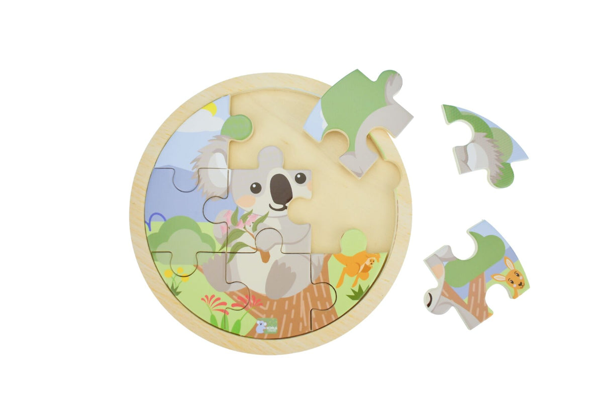 Wooden 9pc Jigsaw Puzzle - Koala