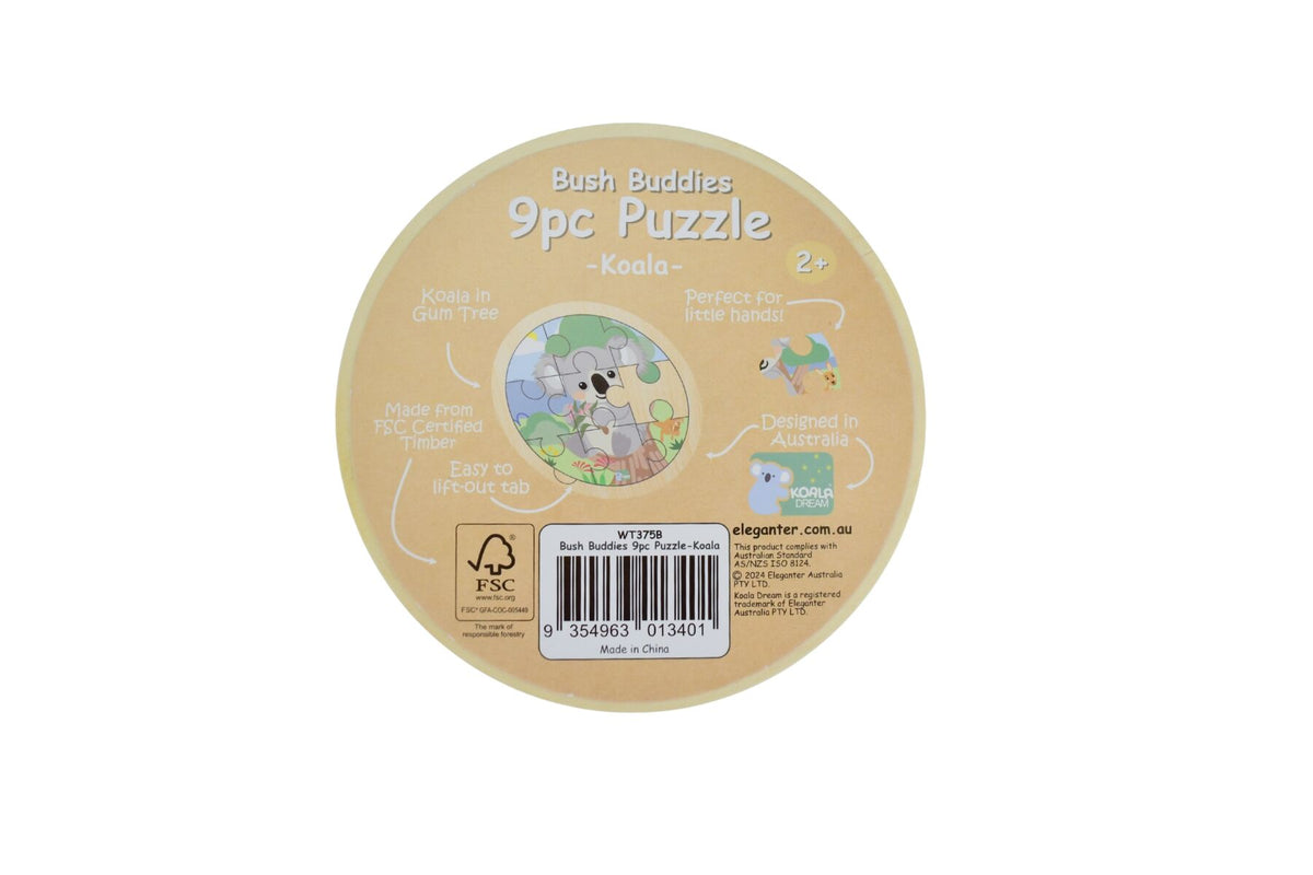Wooden 9pc Jigsaw Puzzle - Koala