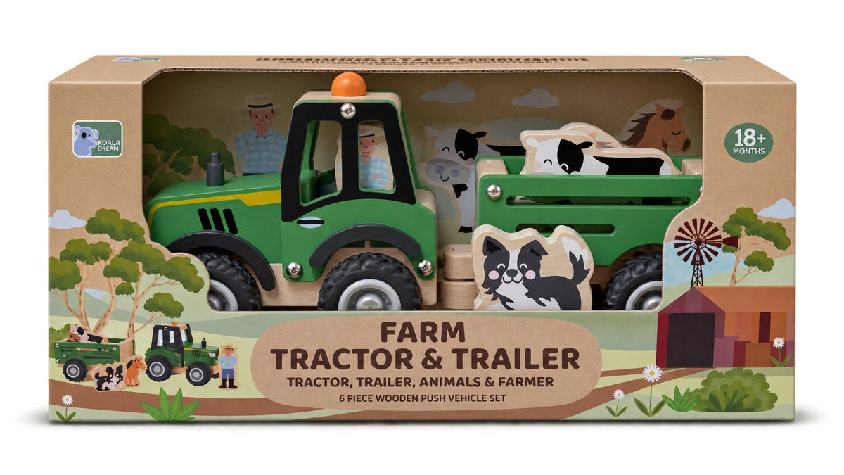 Bush Buddies Farm Tractor with Animals