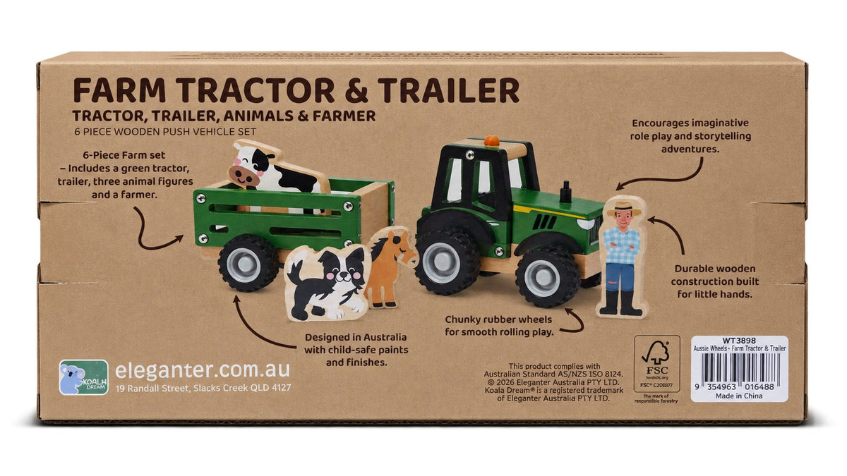 Bush Buddies Farm Tractor with Animals