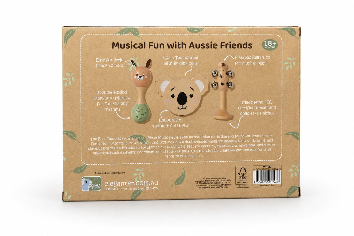 Bush Buddies Aussie Beats 3 Piece Music Set