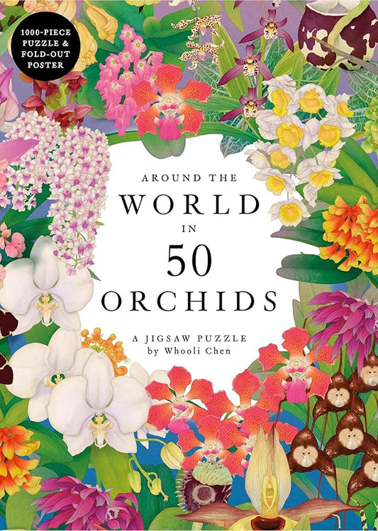 Around The World In 50 Orchids: 1000-Piece Jigsaw Puzzle