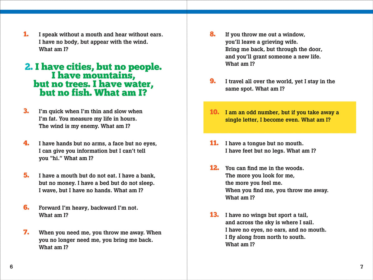 500 Riddles: Brain Teasers for Clever Kids