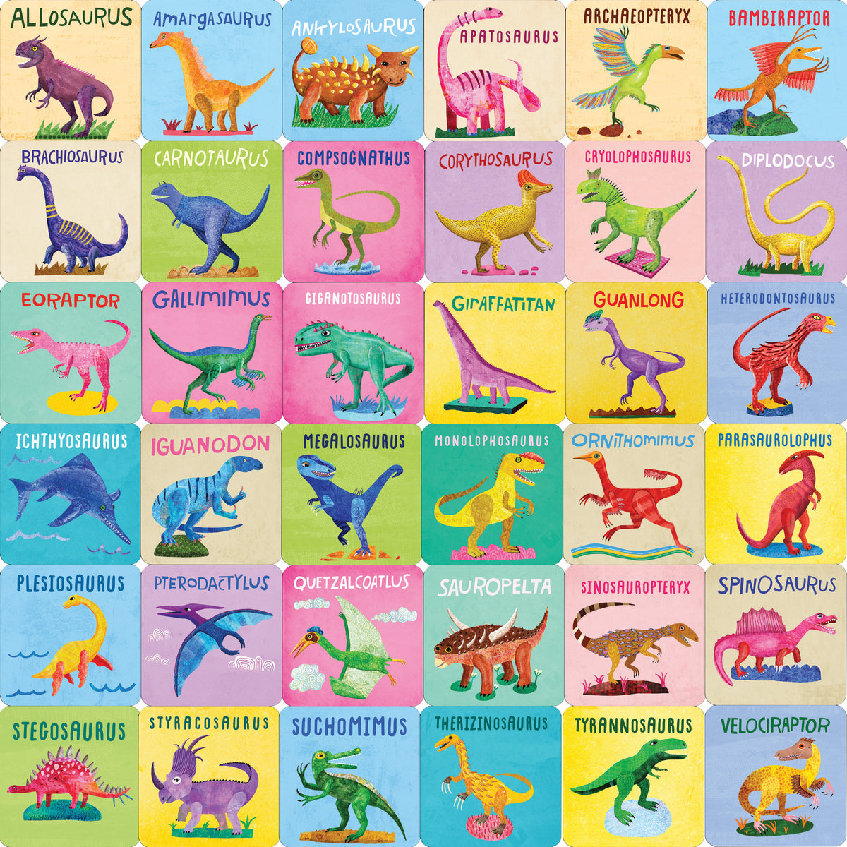 Memory Match Game - Dinosaurs