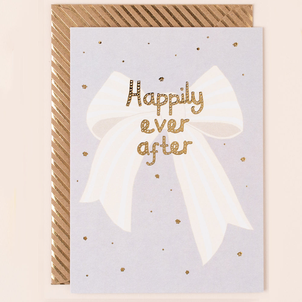 Apple & Clover Happily Ever After Bow Card