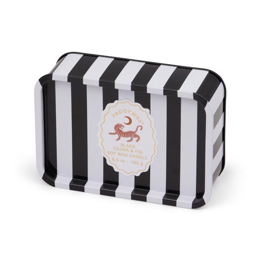 Paddywax A Dopo Tiger Tin Candle 184g - Black Cedar & Fig