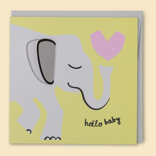 Papernest Hello Baby Card – Yellow