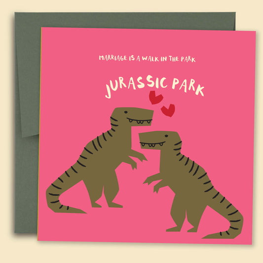 Papernest Marriage Is A Walk In The Park, Jurassic Park Card