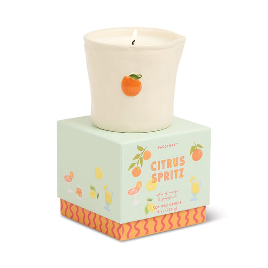Paddywax Bistro Ceramic Candle 226g - Citrus Spritz